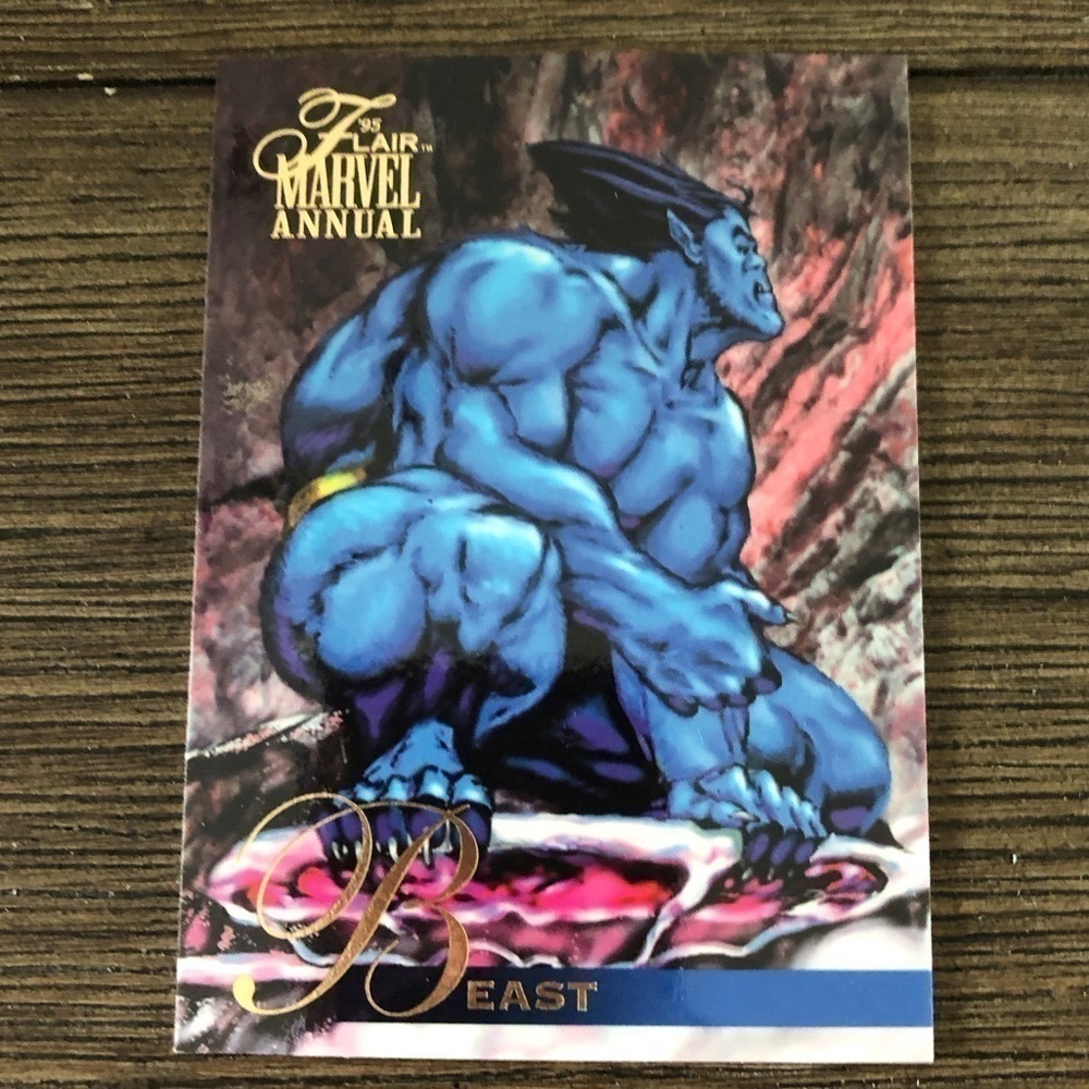 1995 Flair Marvel Annual Trading Card: Beast #8